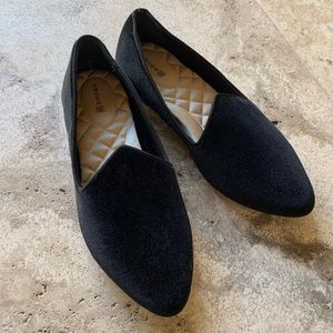 Birdies Black Velvet Heron Loafer 8